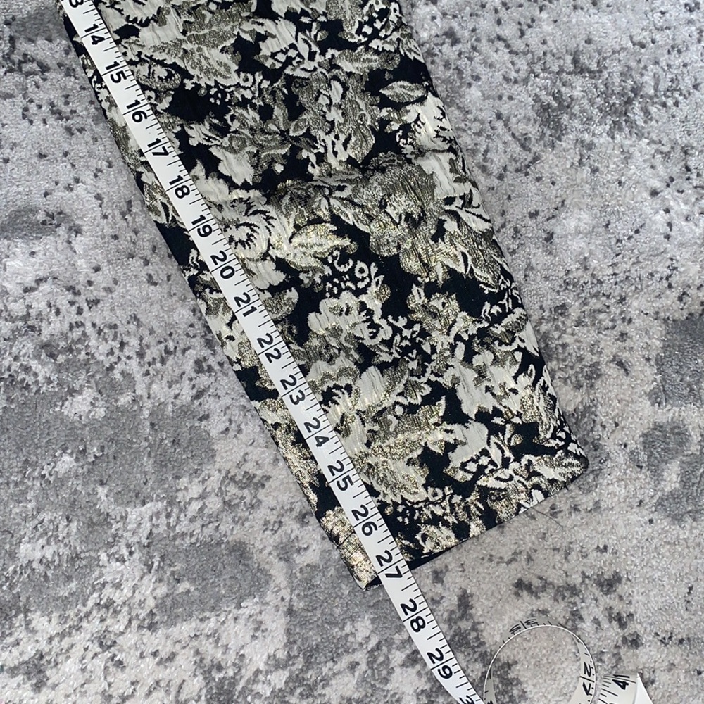 Abercrombie & Fitch Brocade Black & Gold trouser Pants - Picture 7 of 7